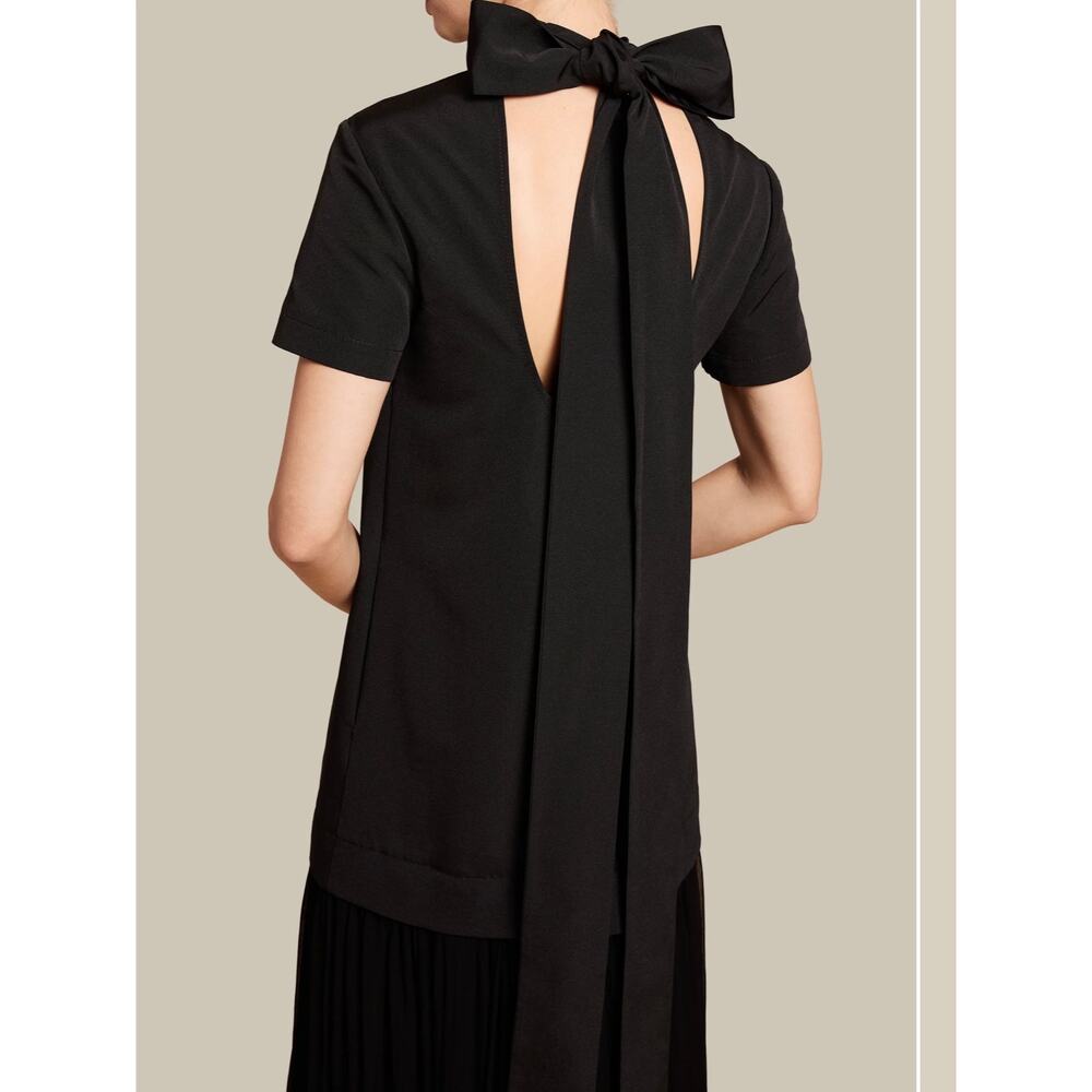 $297 New O.P.T black Elowen cotton dress sz M - Picture 3 of 11